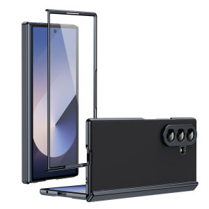 szhaiyu | Luxury Electplating Frame AG Matte Hinge Protection Hard Case For Samsung Galaxy Z Fold 8 Ultra Z Fold 8 7 6 5 4 3 Cover Fundas