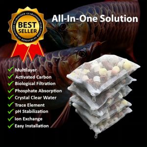 Assorted filter media 500g 1/2 kilo Aquarium All-in-one Multi-purpose Complete Solution Fish Tank