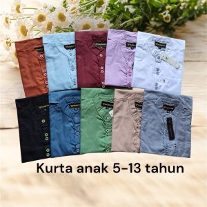 TERBARU Koko Kurta Anak Terbaru 2025 Promo Lebaran Atasan Anak Laki Laki warna denim mocca marun brown coklat hitam putih diskon ongkir vocer extra