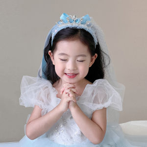 Princess Crown Headwear Childrens Birthday Photo Girls Hairband High Aesthetic Value Headgear Accessories for Little Girls