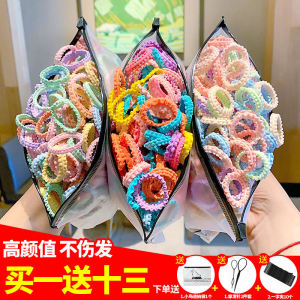 สไตล์เกาหลี ยางรัดผมสําหรับเด็กผู้หญิง เด็กทารก ยางรัดผมไม่ทําลายเครื่องประดับผมมูลค่าความงามสูงวงผมเด็ก