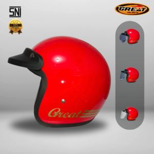 Great Helm Bogo Original Glossy Merah Termurah Pria Wanita 100% SNI G08