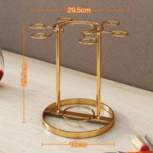 YIXIN | Elegant Wine Glass Holder with Rack and Decanter