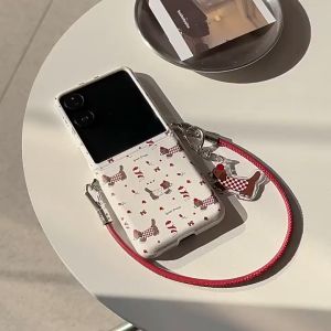 เคสโทรศัพท์มือถือสำหรับ Xiaomi MIX Flip 5G เคสพิมพ์ลายน้องหมาขี้เล่นดัชชุน