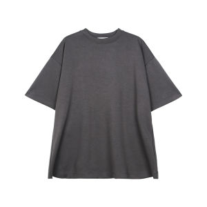 CuiBuju Mens Pure Color round Neck Short Sleeve T-Shirt Summer Loose Fit Casual Top Breathable Lightweight Half Sleeve Trendy
