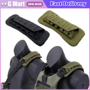 Tactical Shoulder Pad Laser Cutting Breathable Non Slip Cushion for Hunting Outdoor Backpack Vest Sling Support Tactical Vest Strap Shoulder Pad Shoulder Comfort Cushion Mesh Padded Molle Web 1000D Nylon For FCPC JPC XPC SS Plate Carrier
