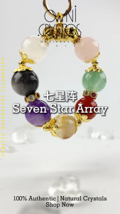 【OwniCrystos】Fengshui & Seven Star Array Natural crystal bag charm keychain