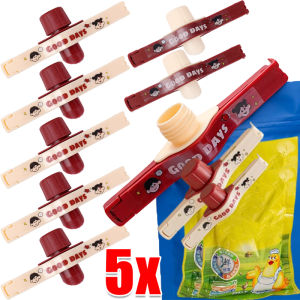 5pcs Food Storage Sealing Clips with Pour Spouts / Kitchen Chip Bag Sealer Clamp / Plastic Fresh Keeping Storage Clip / for Seasoning Milk Powder Salt