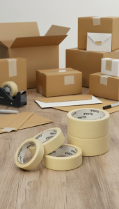 ROTO Masking Tape 1/2 3/4 1 1/2 2 Inches Multi Size Painters Adhesive Tape for Painting Packaging DIY