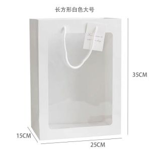 Túi Đựng Hoa Nổi Tiếng Túi Cầm Tay Trong Suốt Có Cửa Sổ Túi Đựng Hoa Bó Túi Quà Tặng Sinh Nhật Túi Trưng Bày Cửa Hàng Quà Tặng 520