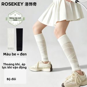 rosekey | Vớ Áp Lực Thể Thao Màu Trắng