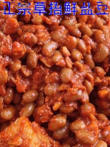 Xuzhou Pizhou Specialty Fresh Salt Beans Farm Grass Covering Salt Beans North Jiangsu Shandong Stinky Bean Sauce Beans Spicy Stinky Salt Beans