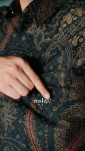 MaleFit Batik - Kemeja Batik Pria Lengan Panjang Slimfit Lapis Furing Motif Jayantaka