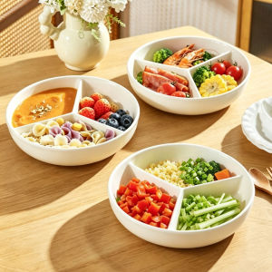 RUANQI | Đĩa Hấp Sứ Chia Khuôn Dành Cho Thực Phẩm Trẻ Em