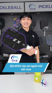 Vợt Pickleball QIS APEX - Mặt Carbon T700 Raw Cao Cấp Dày 16mm Kiểm Soát Tốt Tạo Xoáy Mạnh