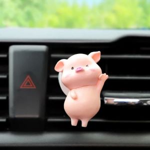 1pc Outlet Decoration Cute Pig Car Accessrios Car Air Freshener Air Conditioning Aromatherapy Clip Car Interior Decoration