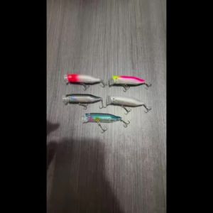 5pcs Topwater Floating Crankbaits Fishing Lures Set Popper Swimbait Hard Baits Artificial Wobbler For Pike Trolling Bass Carp
