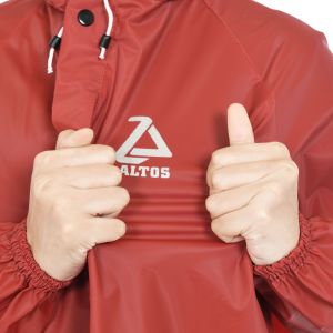 JAS HUJAN PRIA WANITA TERBAIK ANTI REMBES BY ALTOS BAHAN TEBAL PVC 025 HITAM