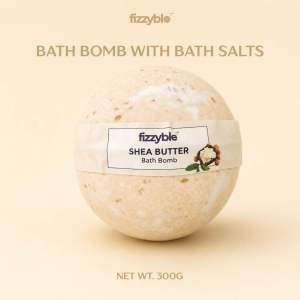 Fizzyble Bath Bombs with Bath Salts - Shea Butter (300g)
