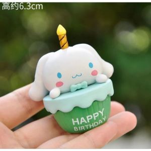 HIASAN HAPPY BRITHDAY LITTLE TWIN STAR SANRIO / TOPPER KUE IMPORT / PAJANGAN DEKORASI CINNAMOROLL KUROMI POMPOMPURIN