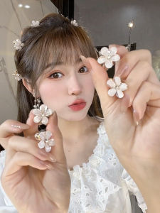 Mini Tea Flower Hair Clip Sweet Side Hair Accessory  out New Style Womens Hair Grips Front Bangs Clip Fashion Jewelry