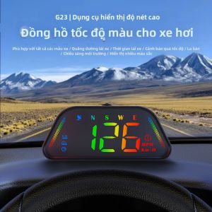 RYSJM | Máy Chiếu LCD HD G23 Tích Hợp Đồng Hồ Tốc Độ Chip Kép Hiển Thị Tốc Độ KMH/MPH Cắm Là Chạy Dùng Được Cho Tất Cả Các Loại Xe Lắp Đặt Trên Kính Chắn Gió.