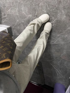 กางเกงขายาวทรงตรงผู้ชาย ทรงหลวม ทรงลำลอง ทรงฤดูใบไม้ร่วง/ฤดูหนาว กางเกงขายาวทรงตรงผ้าขนแกะหนา ทรงสลิมฟิต กางเกงขายาวทรงตรงสำหรับเล่นกีฬา