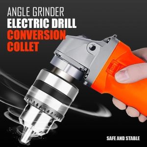 M10 Angle Grinder Electric Drill Conversion Collet High Carbon Steel 10mm Chuck Head Adapter Anti-rust Cordless Drills