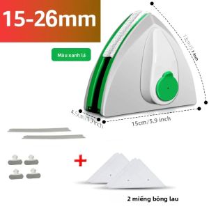 Dụng Cụ Lau Kính Tự Động Hai Mặt Có Nam Châm Thương Hiệu Untior Dùng Cho Gia Đình