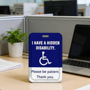 Disability Awareness Card Holders for ID Cards Student Cards Employee Badges and Protective Cases