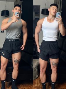 Keyi Can Summer Silm Stretch Quick-Drying Cautious Sports Vest Mens American Sports Stretch Big Undershirt