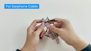 TOPK Silicone Cable Ties Assorted Color Reusable Heavy Duty Cable Organizer Management for Fastening Cords and Wires