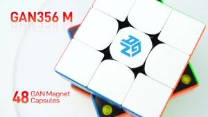 《302》[Deliver In 3 Days]GAN 356 M 3x3 Magnetic Speed Cube Stickerless Magic Cube GAN 356 ME Rubixs Cubes Puzzle Cubes Professional Speed Educational Toys For Kids