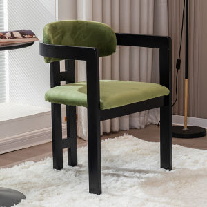 MU FENG ZHI NAN | Vintage Walnut Wooden Dining Chair for Leisure and Negotiations