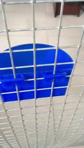 2025 Cốc cát chim bồ câu nhựa   Hộp treo hình bán nguyệt   Hộp cho ăn treo cho chim bồ câu   Khe treo hộp thức ăn dày