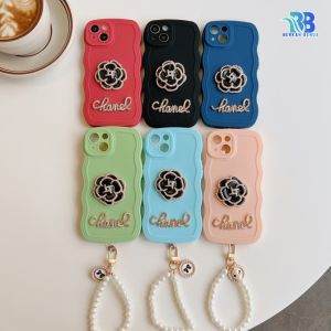 BB GC13 Softcase Wavy Flower 3D Lanyard Untuk Smartphone