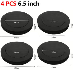 4Pcs 6.5" Car Speaker Fast Ring Foam - Universal Soundproof Speaker Baffle - Noise Insulation Sponge for Car Door Audio System