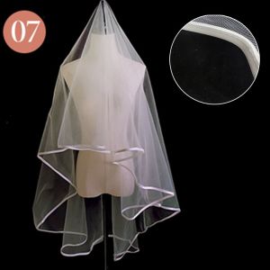 White Wedding Dress Headpiece Short Style Brides Veil Fairy Tale Forest System Retro Marriage Simple Design Photography Prop