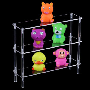 Transparent Acrylic Display Stand for Small Items Office Dolls Toy Car Models Storage Rack