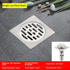Stainless Steel Floor Drain Anti-Odor Bathroom and Washing Machine