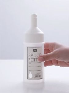 Condiment Squeeze Bottles 250/450ml Ketchup Mustard Salad Sauce Dispenser with On Cap Lids Olive Oil Bottle