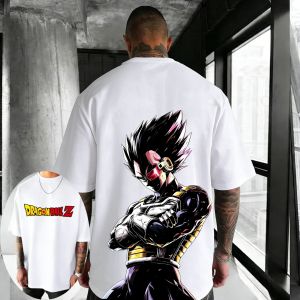 Bandai | Dragon Ball Anime Vegeta Printed T-shirt 2026 Mens and Womens Summer New Style Street Versatile Loose Casual Short Sleeve Top