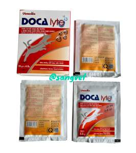 5 Gói Vemedim Docalyte 6.8g - cung cấp nước và chất điện giải chống nóng cho chó mèo