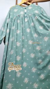 Dress midi wanita jumbo ld 115 - 130 bahan rayon viscose terbaru 2024 daster busui baby doll kekinian
