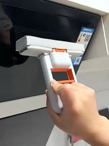 ไม้ถูพื้นมินิ ไม้ถูพื้นแบบพกพา ทำความสะอาด ครื่องมือทำความสะอาดทั้งแบบเปียกและแห้ง ใช้งานง่ายขึ้นด้วยมือเดียว แถมฟองน้ำ