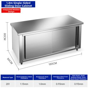 YINDU KITCHEN EQUIPMENT | Single/Dual Access Stainless Steel Workstation