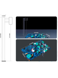 Interactive Indoor Projector 3D Full Holographic Wall Floor Immersive 5D Restaurant Outdoor Stereo 5D Banquet Hall Cultural Tourism Night Tour Building Show Gallery Touch Wall Childrens Ball