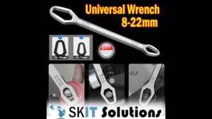 【SKIT SG】Universal Wrench 8-22mm Double-Head Adjustable Torque Torx Ratchet Spanner Repair Hand Tool Multifunctional Wrench Self-tightening for Bicycle Motorcycle Car Repairing Tools Universal Torx Wrench Wrench Spanner Wrench Ratchet 8-13mm 14-22mm