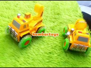 0841 [BISA JALAN!] Mobil Konstruksi Tumbling Molen Ekskavator Mobil MObilan Jungkir Balik Model Rand