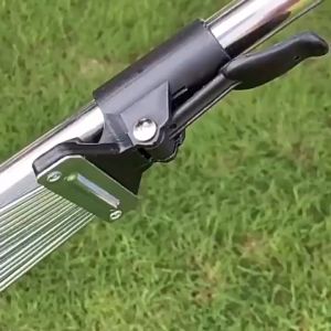 Cây Cào Cỏ Chổi Thép Cào Lá Làm Vườn Gấp Gọn Có 15 Răng Đa Năng Có Thể Điều Chỉnh Cao Thấp Và Độ Rộng Răng